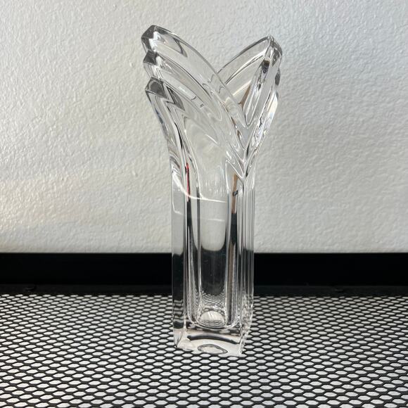 Vintage Mikasa Lead Crystal Deco Bud Vase - Picture 2 of 6